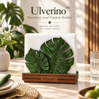 Ulverino™ Verdant Monstera Sculptural Napkin Holder