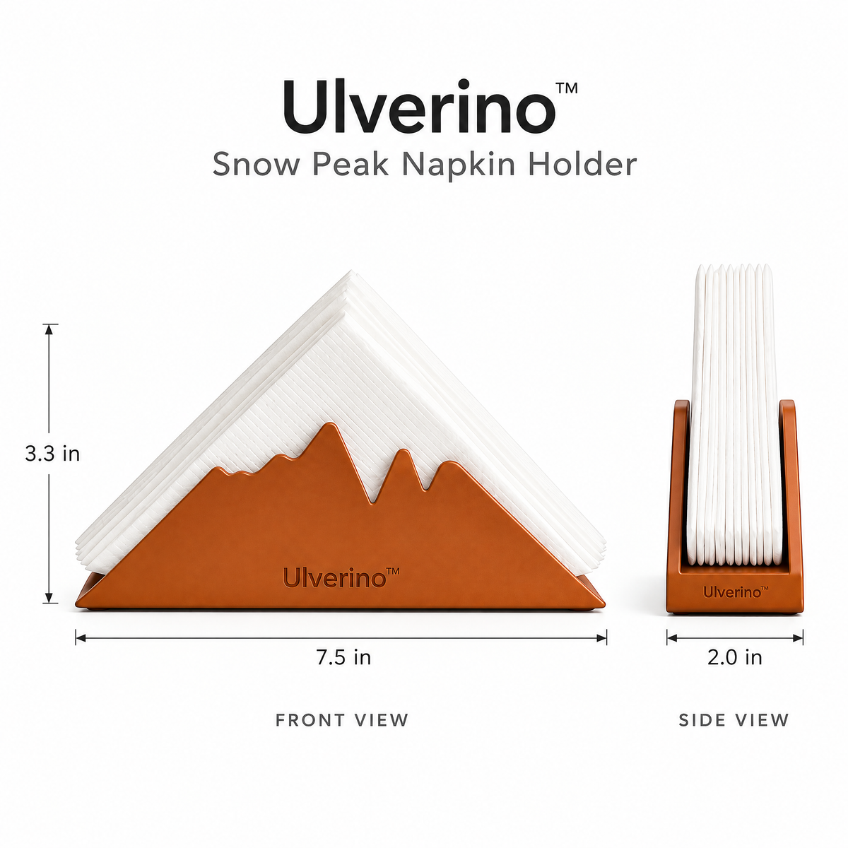 Ulverino™ Terra Peak Sculptural Napkin Holder