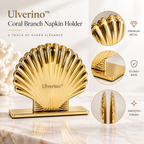 Ulverino™ Gilded Scallop Sculptural Napkin Holder