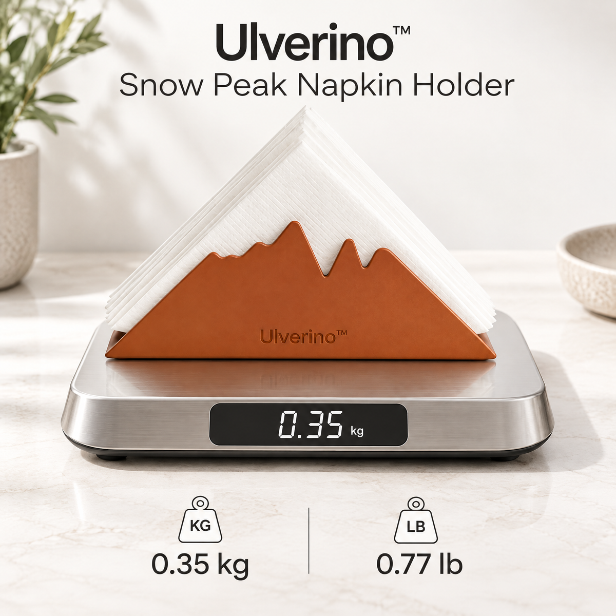 Ulverino™ Terra Peak Sculptural Napkin Holder