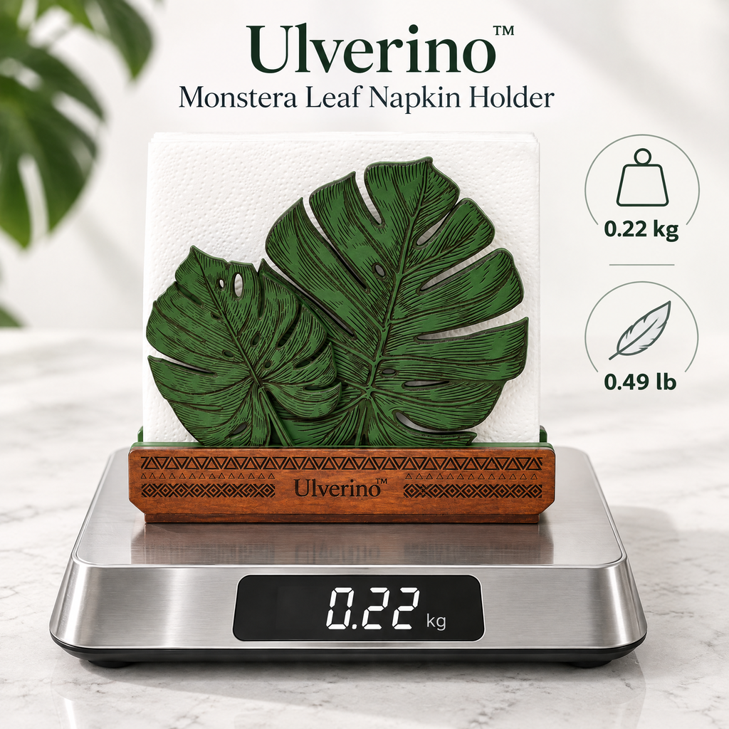 Ulverino™ Verdant Monstera Sculptural Napkin Holder