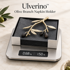 Ulverino™ Gilded Olive Branch Tray Napkin Holder