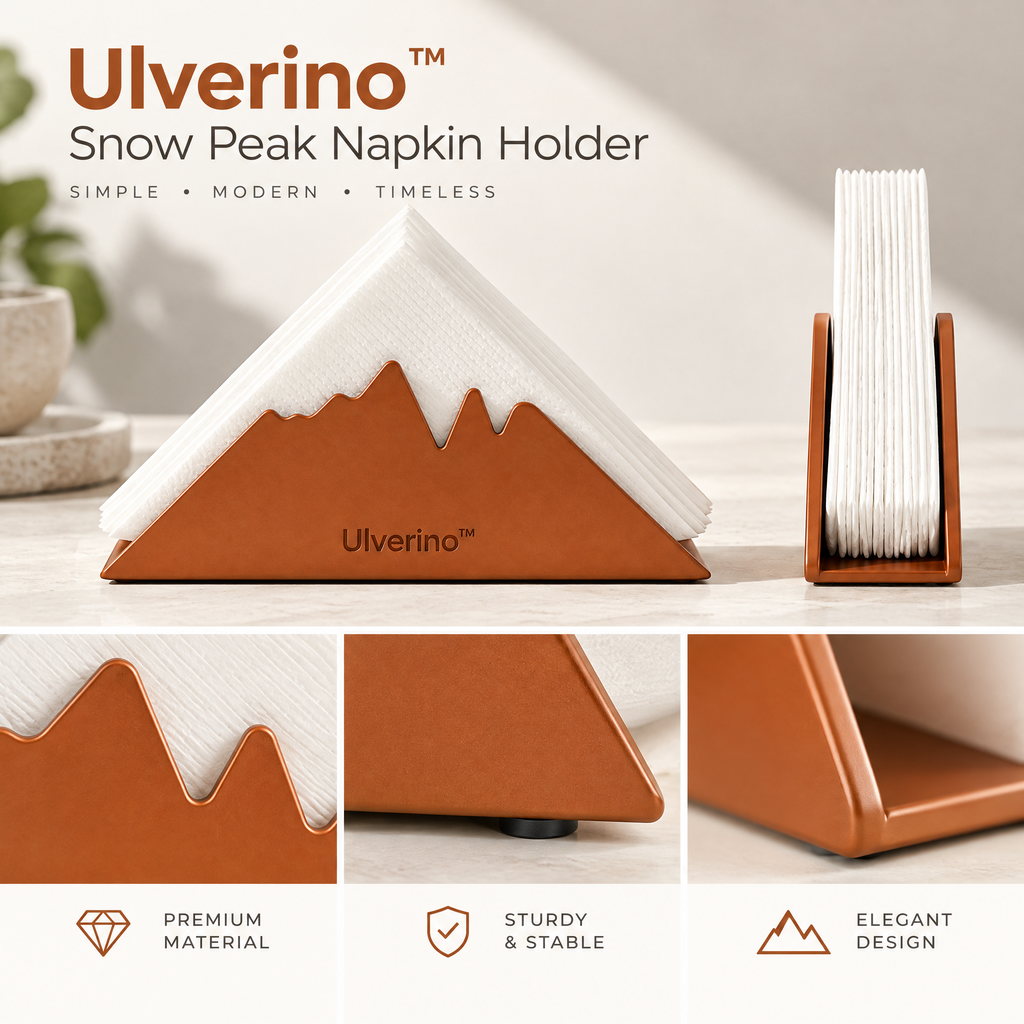 Ulverino™ Terra Peak Sculptural Napkin Holder