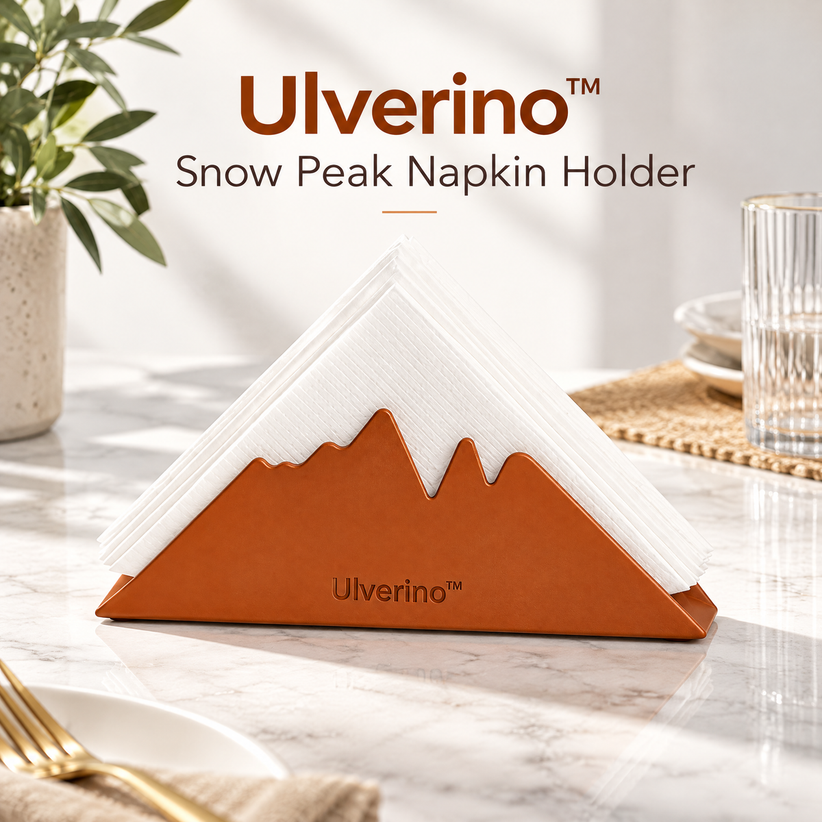 Ulverino™ Terra Peak Sculptural Napkin Holder