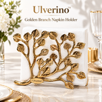 Ulverino™ Gilded Arbor Branch Sculptural Napkin Holder