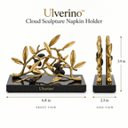 Ulverino™ Gilded Olive Grove Sculptural Napkin Holder