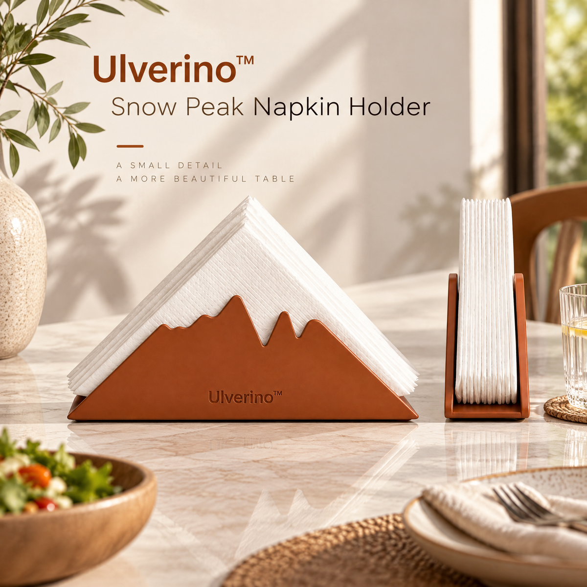 Ulverino™ Terra Peak Sculptural Napkin Holder