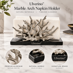 Ulverino™ Silver Coral Reef Sculptural Napkin Holder